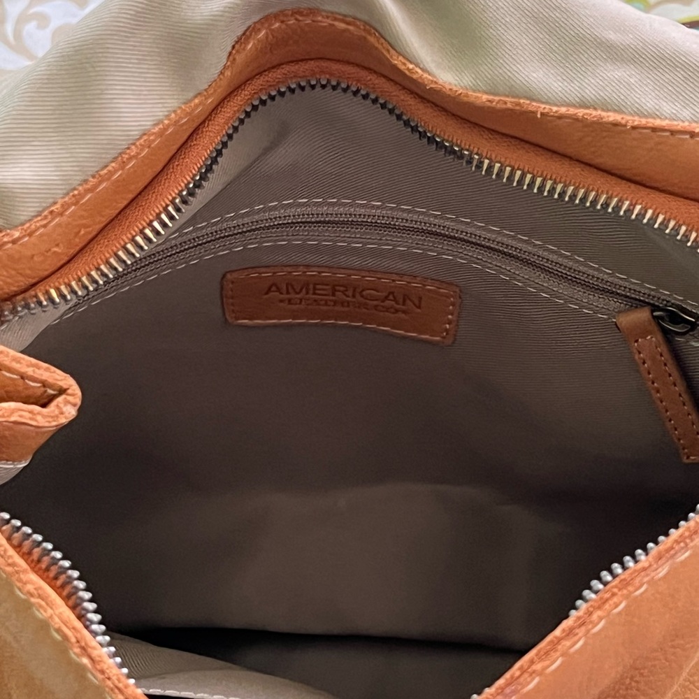 American Leather Co. Women's Tan Leather Backpack - Picture 5 of 12